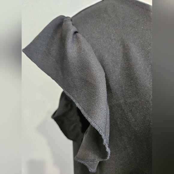 Ruffled Sleeve Dress by SHEIN Curve 4X, black - Picture 3 of 6